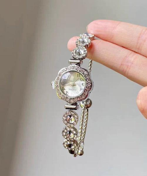 Modern Hardlex Alloy Silk Crystal Zircon Watches Tassel FashionChic