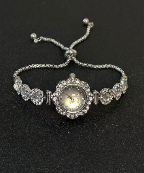 Modern Hardlex Alloy Silk Crystal Zircon Watches Tassel FashionChic