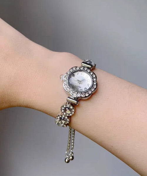 Modern Hardlex Alloy Silk Crystal Zircon Watches Tassel FashionChic