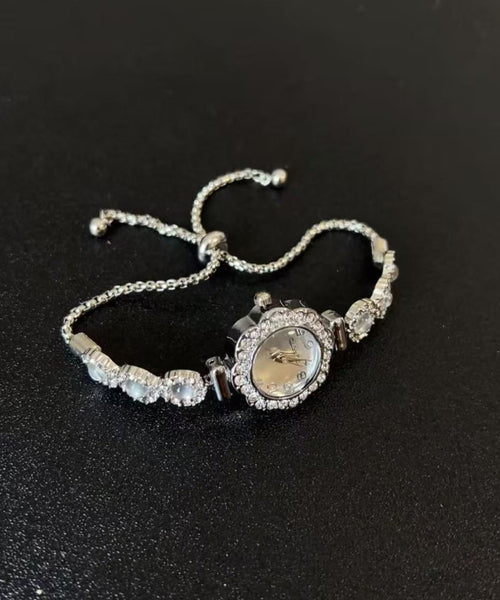 Modern Hardlex Alloy Silk Crystal Zircon Watches Tassel FashionChic