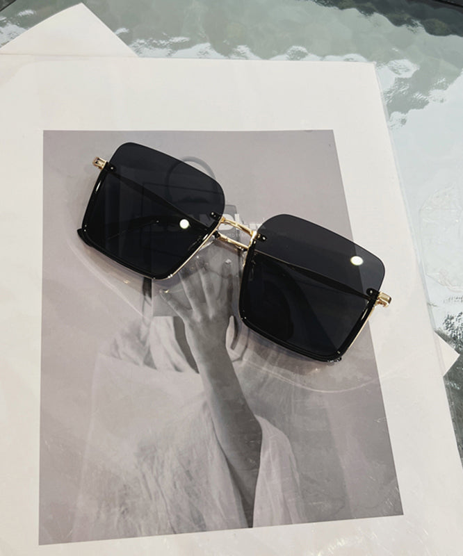 Modern White Haute Couture Women's White Half Frame Sunscreen Sunglasses XS1046 Ada Fashion