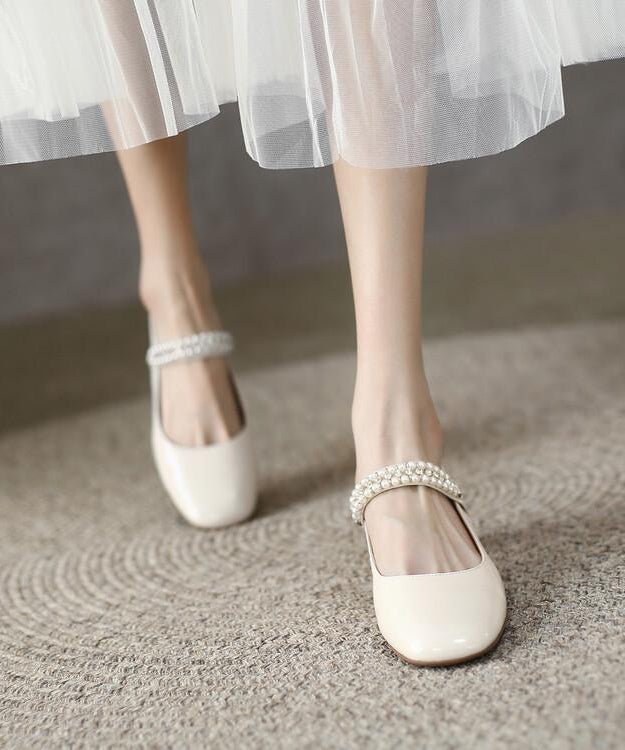 Mulberry Nail Bead Splicing French Chunky Sandals RI020 ABC