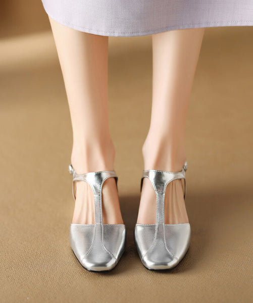 Mulberry Sandals Cowhide Leather Beautiful Splicing Hollow Out AP1026 shoe-LX240905