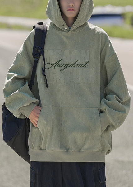 New Apricot Hooded Pockets Cotton Men Sweatshirts Spring YQ033 ABC