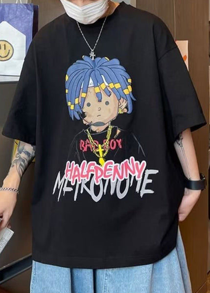 New Original Cotton Apricot Design Shirts Print Men Half Sleeve T FashionChic