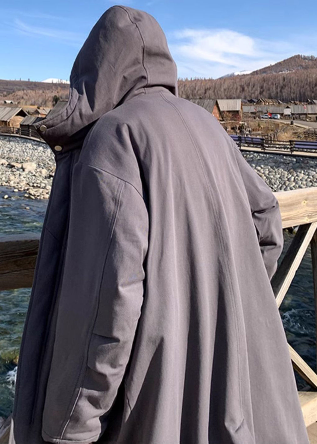 New Army Green Hooded Pockets Warm Fleece Mens Parkas Winter RJ001 ABC