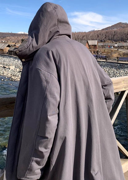 New Army Green Hooded Pockets Warm Fleece Mens Parkas Winter RJ001 ABC