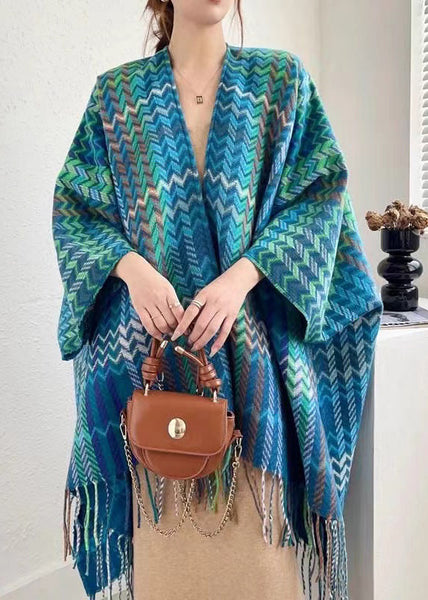 New Autumn And Winter Ethnic Style Black Coffee Tassel Shawl WO034 HS-NCT241109