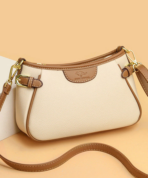 Durable Calf Leather New Beige Bag CrossBody FashionChic
