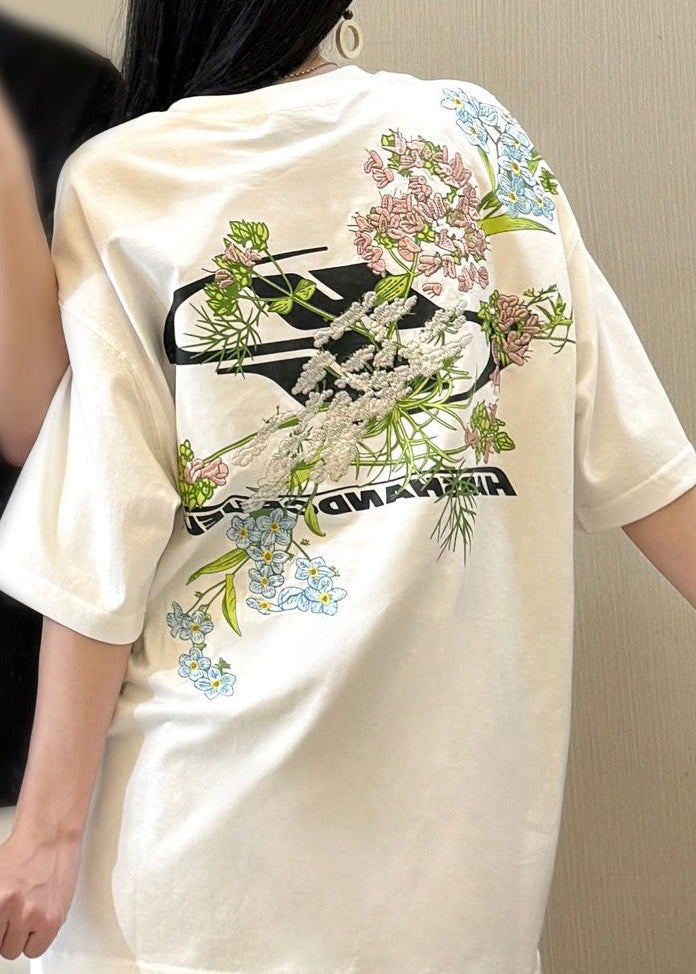 New Black Embroideried Solid Cotton Men T Shirt Summer LK040 Men-Silk-MENT240630