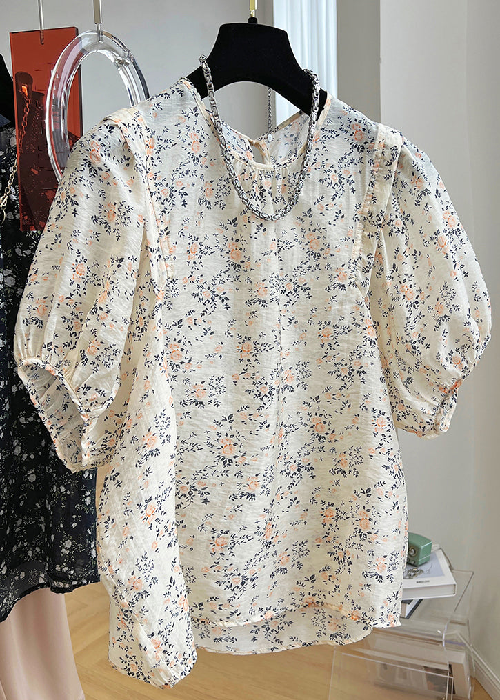 Print Cotton Black New Shirt Summer Button FashionChic