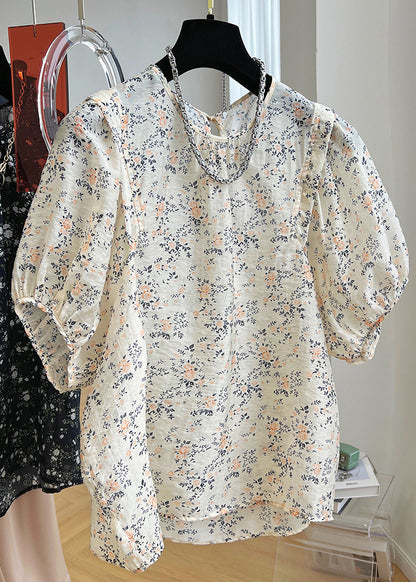 Print Cotton Black New Shirt Summer Button FashionChic