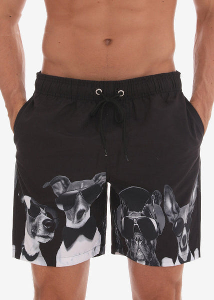 Shorts Up Mens Waist New Elastic Lace Summer Print Black Cotton FashionChic