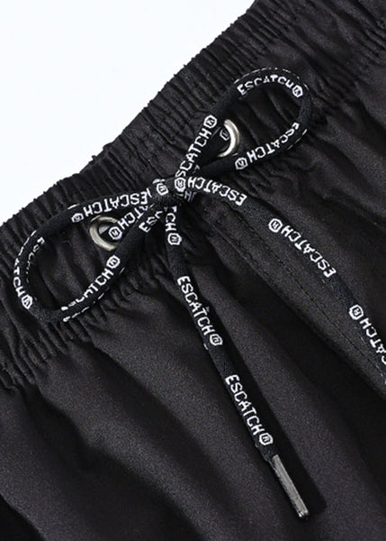 Shorts Up Mens Waist New Elastic Lace Summer Print Black Cotton FashionChic