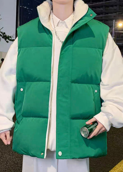 New Black Zip Up Pockets Warm Fleece Men Waistcoat Winter EQ024 ABC