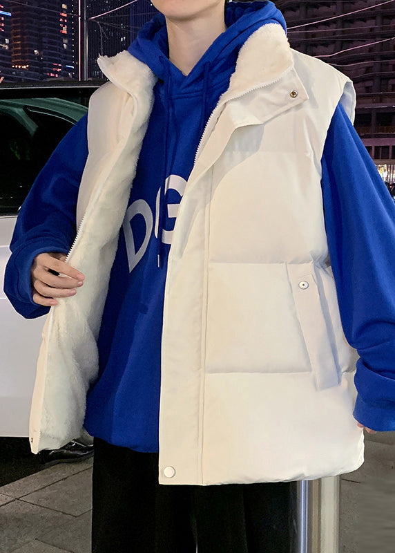 New Black Zip Up Pockets Warm Fleece Men Waistcoat Winter EQ024 ABC