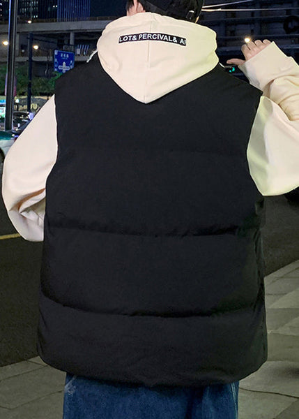 New Black Zip Up Pockets Warm Fleece Men Waistcoat Winter EQ024 ABC