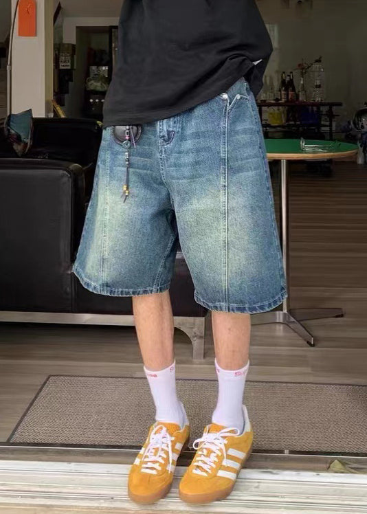 New Blue Original Design High Waist Denim Mens Shorts Summer YL020 ABC