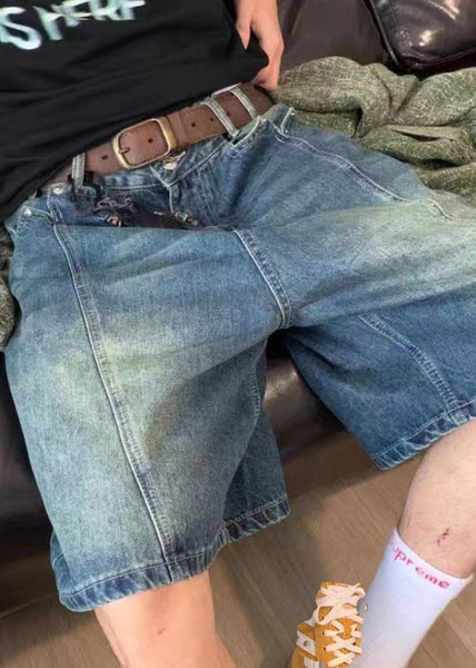 New Blue Original Design High Waist Denim Mens Shorts Summer YL020 ABC