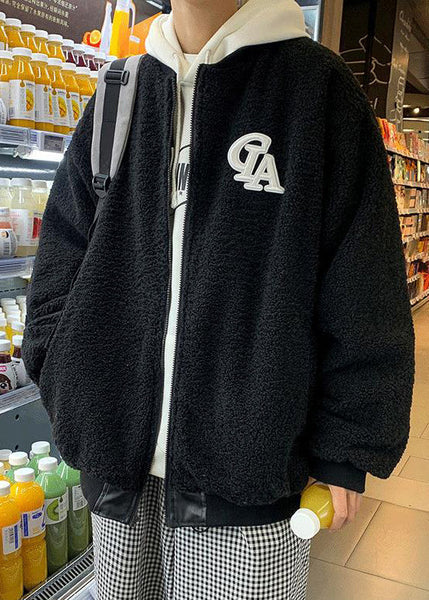 Coat Wear TC005 On Faux Patchwork Leather Thick Both Sides Mens New Blue Spring