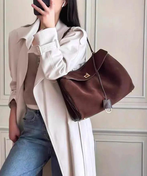 New Boutique Red Versatile Suede Satchel Handbag RB053 ABC