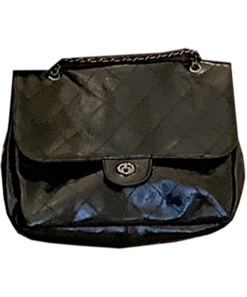 New Brown Large Capacity Faux Leather Chain Linked Satchel Handbag QF014 Bag-BGS241017