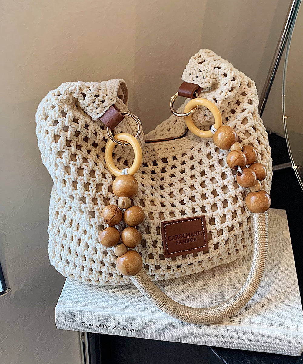 Out Woven Brown New Shoulder Bag Large Capacity Hollow FashionChic
