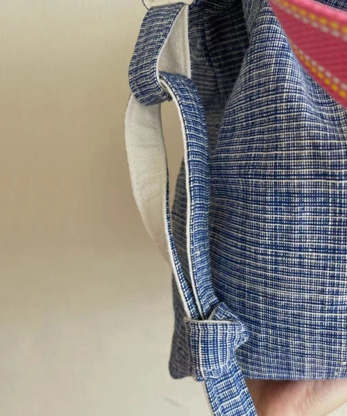 New Casual Blue Versatile Canvas Satchel Bag Handbag QF003 Bag-BGS241017