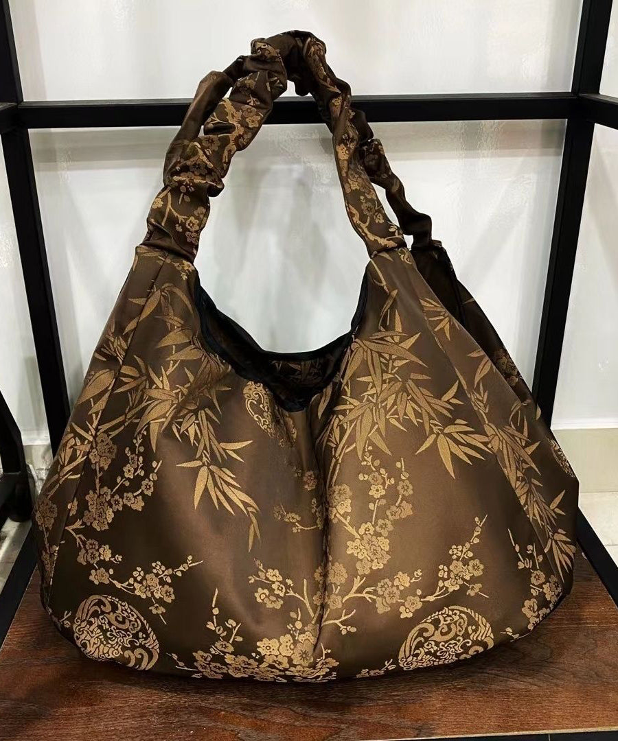 Chinese Style Coffee Bag Versatile Print New Shoulder FashionChic