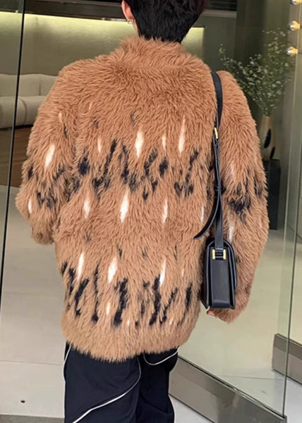 New Coffee Turtleneck Thick Mink Velvet Men Sweaters Winter RC029 ABC