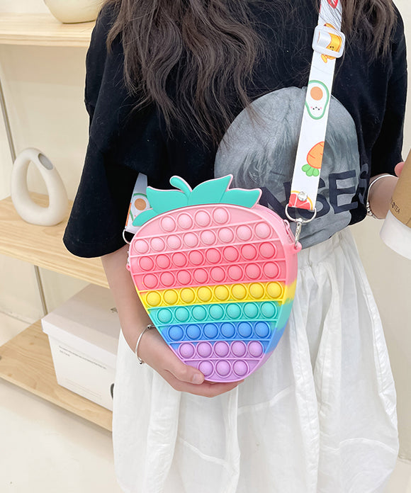 New Cute Fashion Rainbow Kids Messenger Bag IU014 Bag-BGS240803