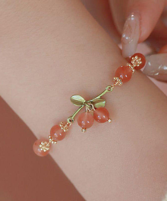 New Early Spring Sweet Cherry Brlet for Women Charm Bracelet Design YI036 ABC