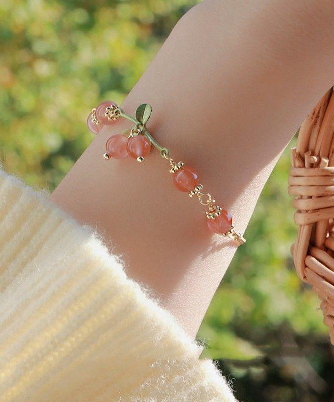 New Early Spring Sweet Cherry Brlet for Women Charm Bracelet Design YI036 ABC