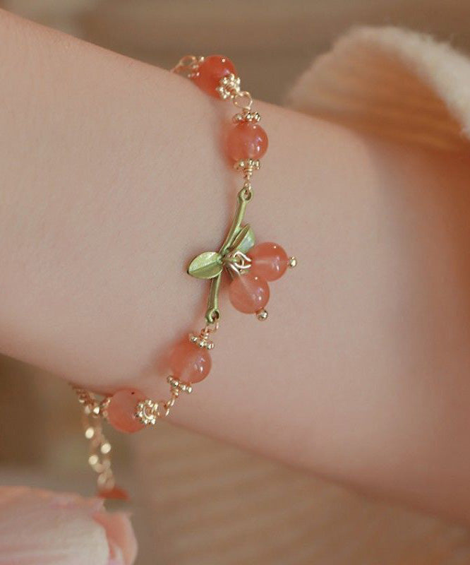 New Early Spring Sweet Cherry Brlet for Women Charm Bracelet Design YI036 ABC