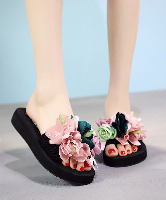 New Fashion Vacation Flower Beach Slide Sandals AP1041 shoe-LT240905