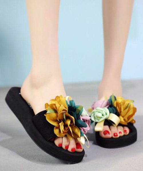 New Fashion Vacation Flower Beach Slide Sandals AP1041 shoe-LT240905