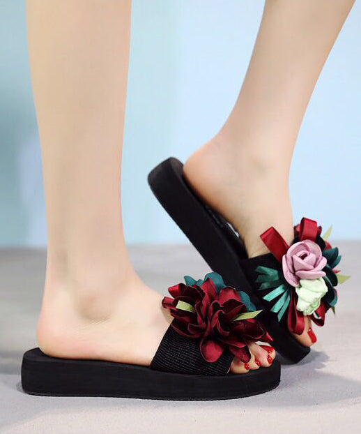 New Fashion Vacation Flower Beach Slide Sandals AP1041 shoe-LT240905