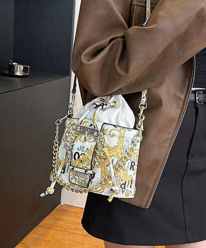New Fashionable Black Printed Chain Crossbody Bag GG070 Bag-BGS240606