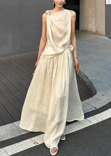 Skirts Set New Green And Two Design Tank Piece Original Linen FashionChic