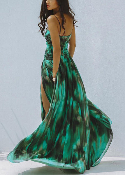 Neck Skirts Lingerie Maxi And Slash Set Green New Bodysuit FashionChic