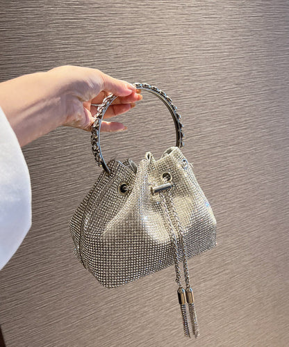 New Metal Glitter Bag Pouch Diamond Water Studded Handmade FashionChic