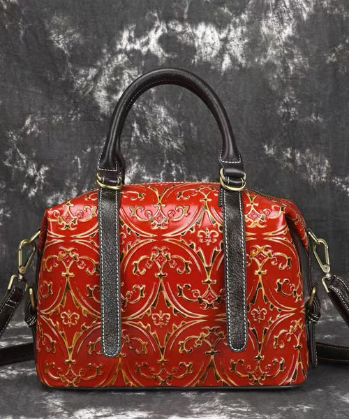 Embossed Vintage Silver Crossbody New Bag Handmade FashionChic