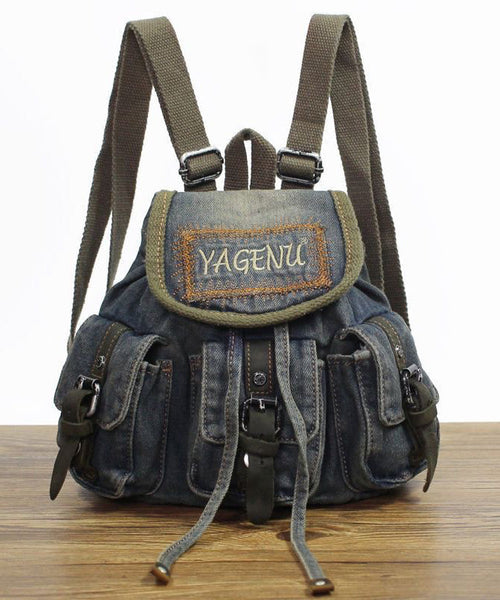 New Japanese And Korean Embroidery Denim Backpacks MM068 Bag-BGS240620