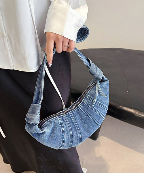 Japanese Blue Bag Versatile Light Denim Style Hobo New FashionChic