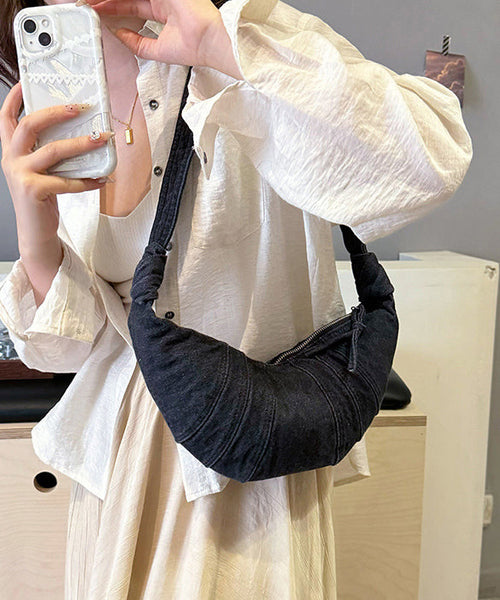 Japanese Blue Bag Versatile Light Denim Style Hobo New FashionChic