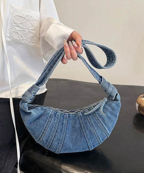 Japanese Blue Bag Versatile Light Denim Style Hobo New FashionChic