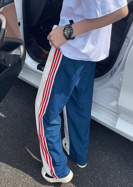 Men Spring Pants Oversized Khaki Patchwork New Spandex Apparel FashionChic