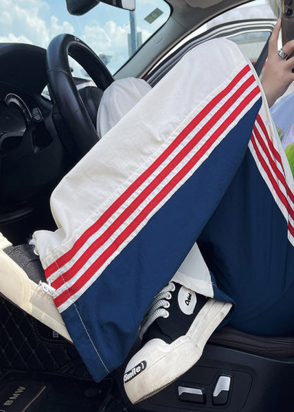 Men Spring Pants Oversized Khaki Patchwork New Spandex Apparel FashionChic