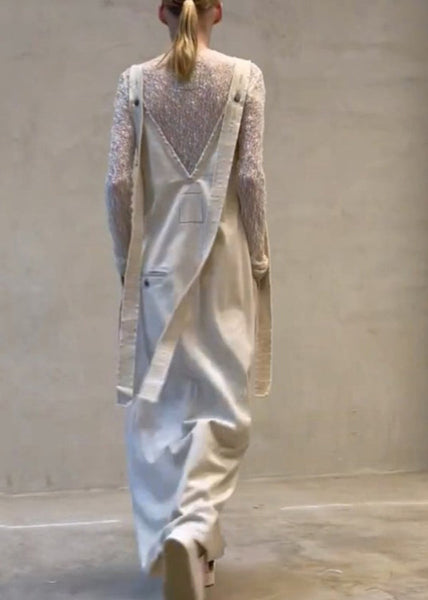 New Lace Top Beige Strap Skirt Two-Piece Set For Summer ZL003 SH-LF-TPIEC240621