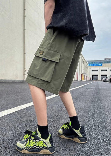 Pockets Khaki New Light Mens Shorts Up Cotton Summer Lace FashionChic